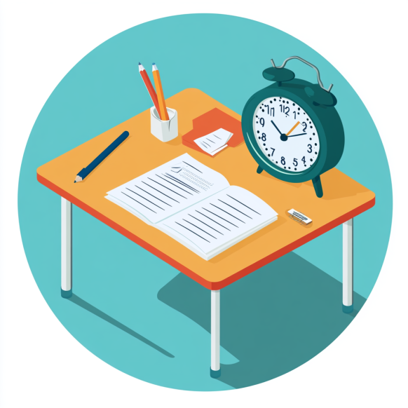 reloj de examen de test policía local
