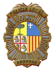 Placa agente Aragón